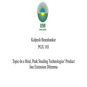 Peak Stealing Technologies