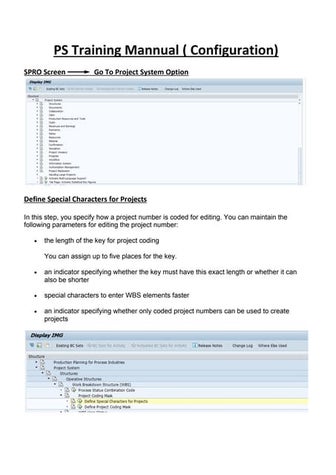Ps training mannual ( configuration )