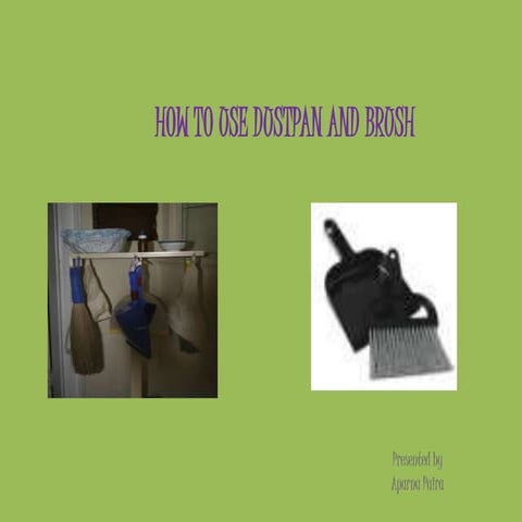 HOW TO USE DUSTPAN AND BRUSH -PSTTI BATCH 2014-15 | PPTX