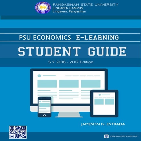 PSU Economics E-learning Guide for Students
