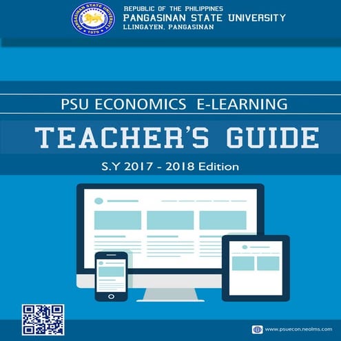 PSU Economics E-learning Guide for Teachers
