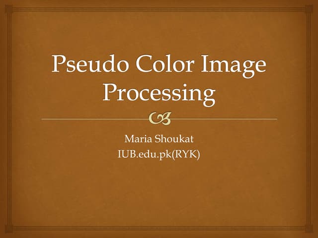 Psuedo color