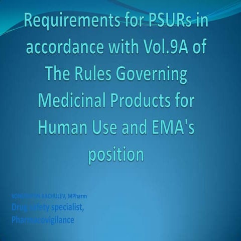 PSUR Requirements