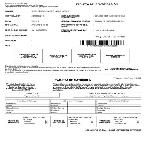 Psu tarjeta deidentificacion