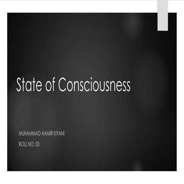 State of Consciousness