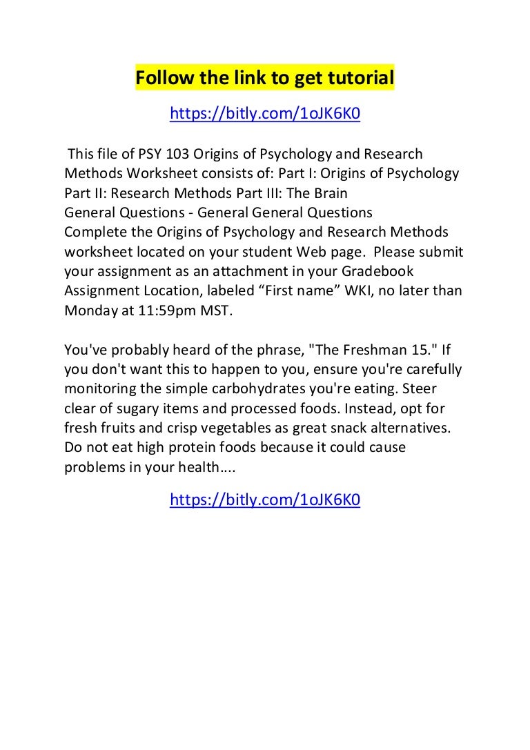 Origins of psychology and research methods worksheet essay 08 picture