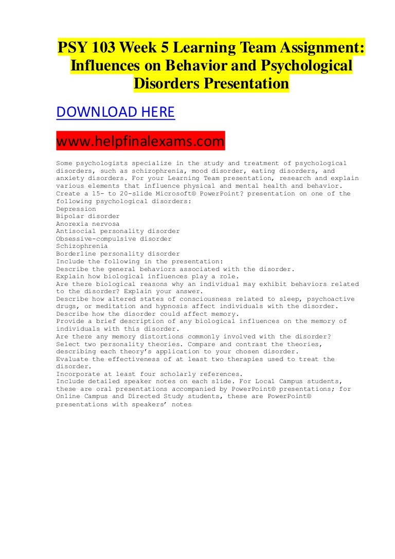 Psy 496 week 1 assignment case study evaluating 05 image