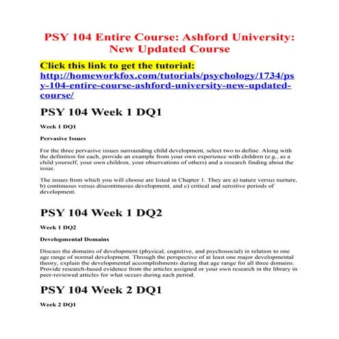 Psy 104 entire course | DOC