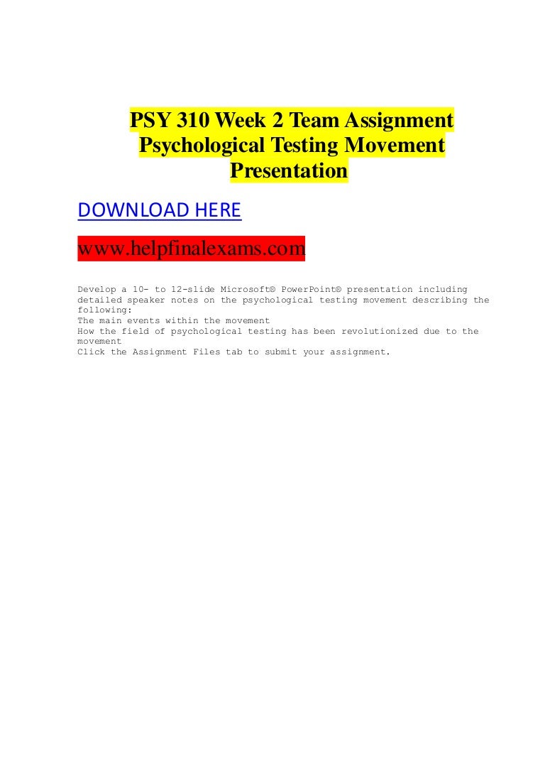History of psychological testing ppt picture