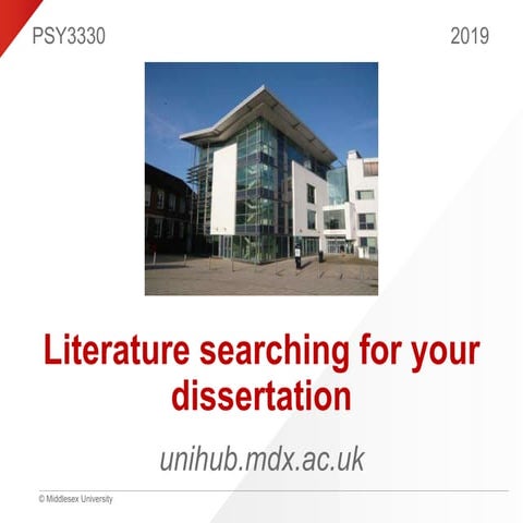 PSY 3330  Library and literature searching 2019