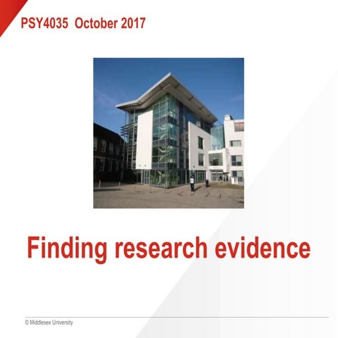 PSY4035 finding research info 2017 
