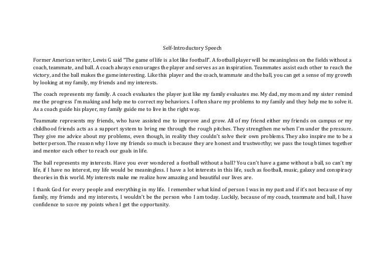 How to start a speech picture