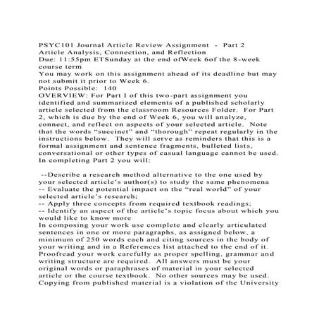 For this assignment, select a peer reviewed journal article rela | DOCX