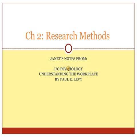 Towson Industrial Psychology