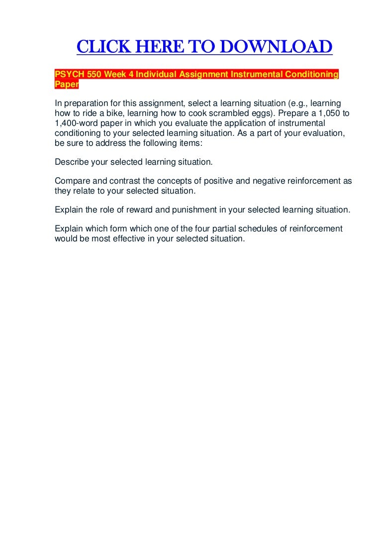 Operant conditioning instrumental learning picture