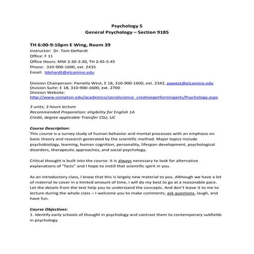 Psych 5 syllabus, 9185, th 600