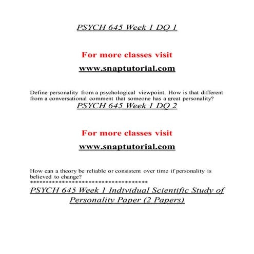 Psy 250 week 1 personality and the psychoanalytic perspective worksheet ...
