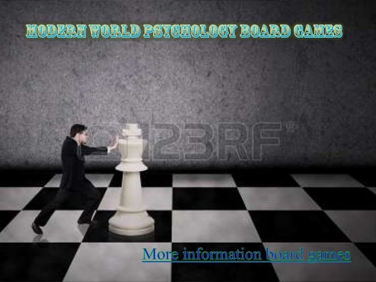 Modern world psychology board games