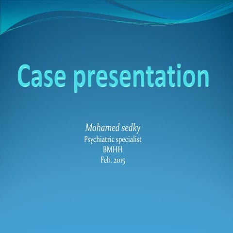 Psychiatric case presentation  a case of asperger -feb. 2015