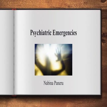 Psychiatric emergencies