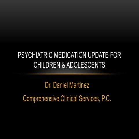 Psychiatric medication paec november 2013