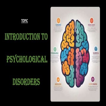 PSYCHLOGICAL DISORDERS PRESENTATION.pptx