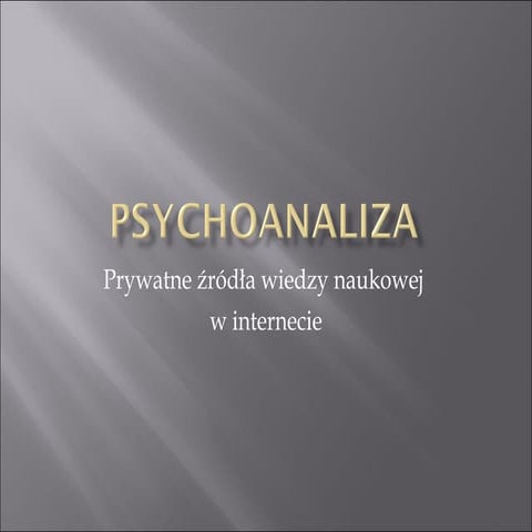Psychoanaliza.blogi naukowe