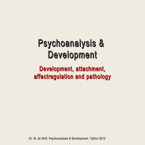 Psychoanalysis & development new