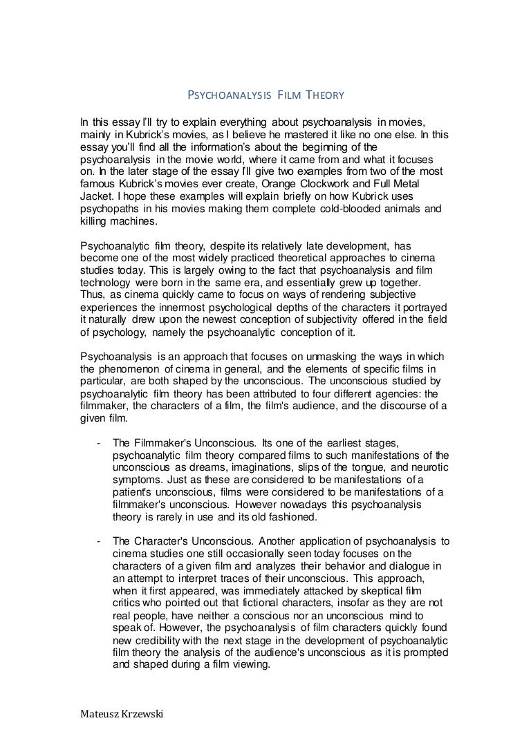 Essay about psychoanalysis and rational choice picture