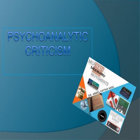 Psychoanalytic criticism