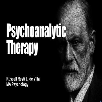 Sigmund Freud and The Psychoanalytic Therapy 101
