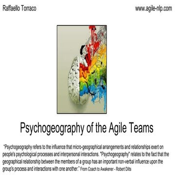 Psychogeography of the agile teams