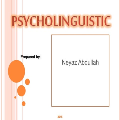 Psycholinguistics