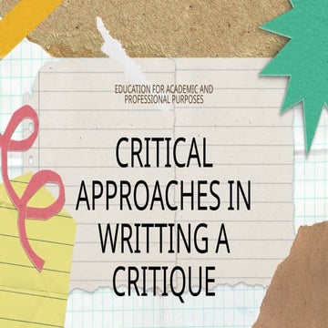 Psychological criticism | PPT