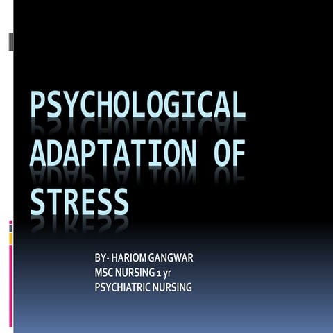 Psychological adaptation of stress.pptx1