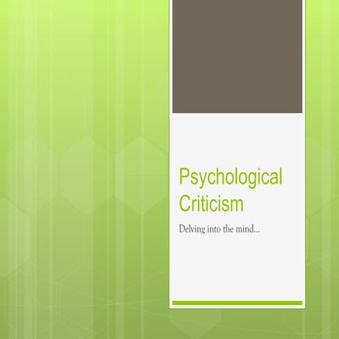 Psychological criticism