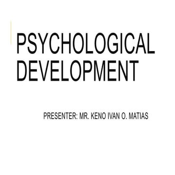 Psychological development