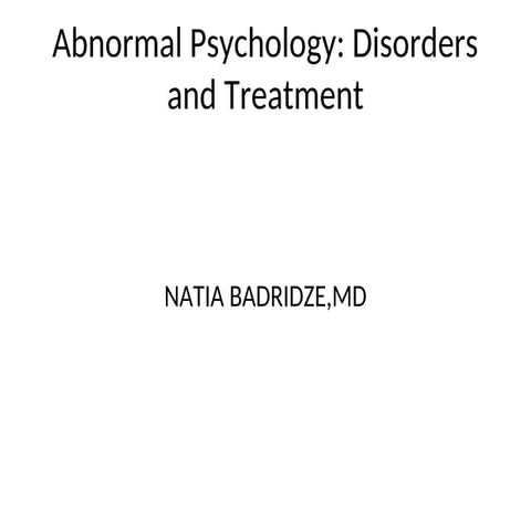 Psychological Disorders 1.powerpoint presentation