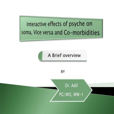 Psychological Factors Affecting Medical Condition