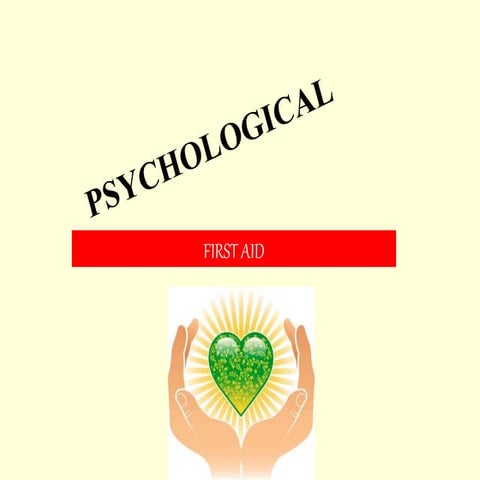 Psychological First Aide