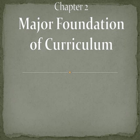Psychological foundation of Education