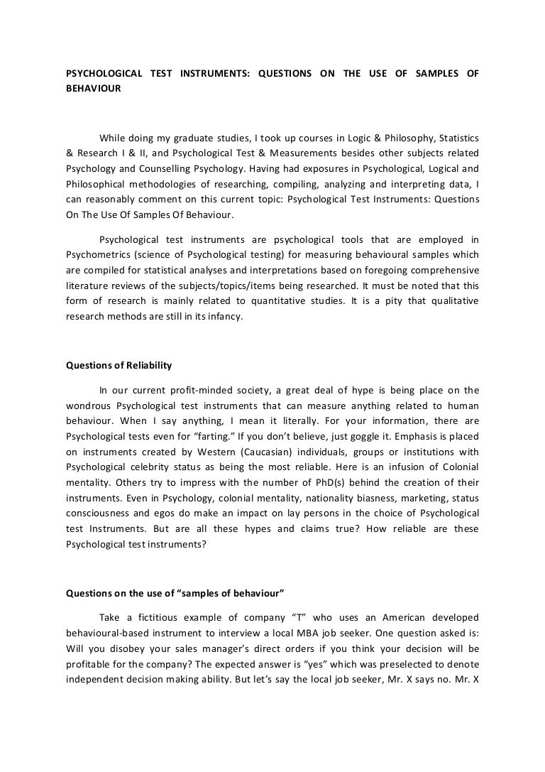 behaviour based interview