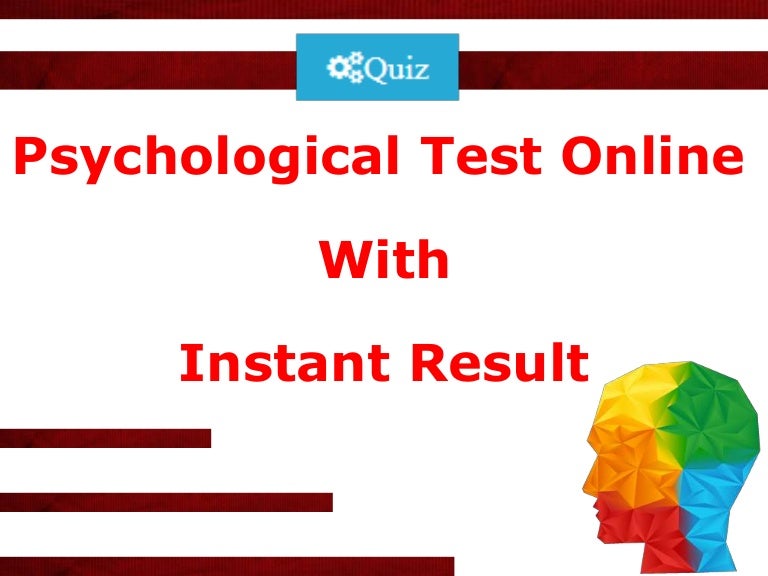 Psychological test online