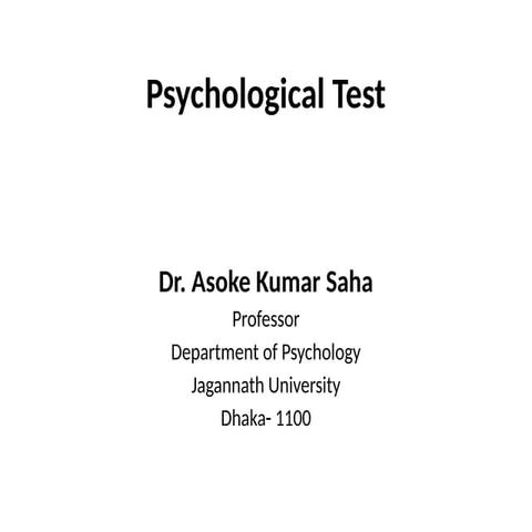 Psychological Test and meseaurement (Professional).pptx