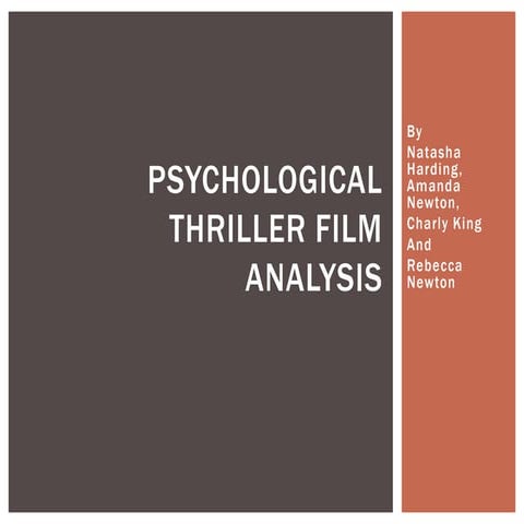 Psychological thriller film analysis 2