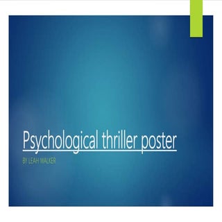 Psychological thriller poster