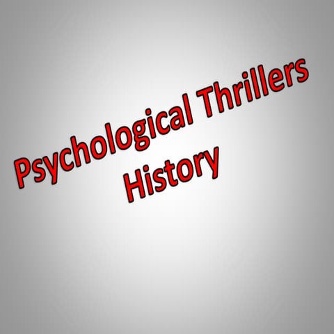 Psychological thrillers