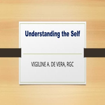 Psychological View of the Self (Understanding the Self)