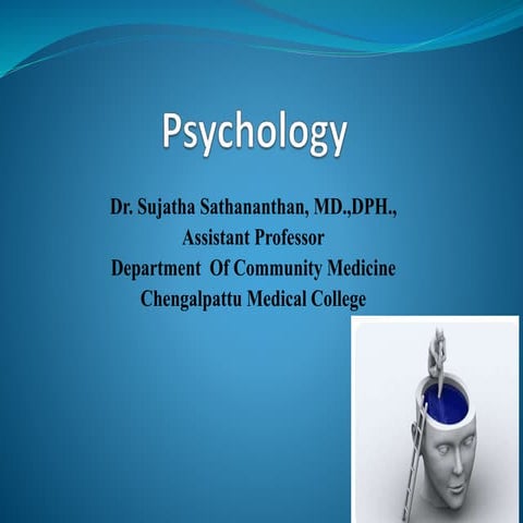 Psychology - Dr.Sujatha Sathananthan