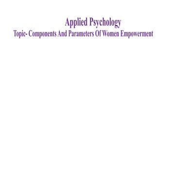 Psychology-2.pptx components and parameters of women empowerment